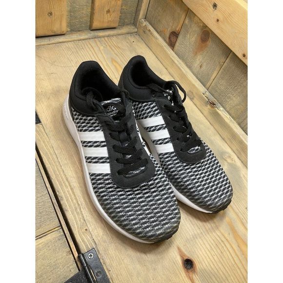 Adidas womens cloudfoam race running shoes sneakers lace up US7 1Y3001 - Picture 3 of 9